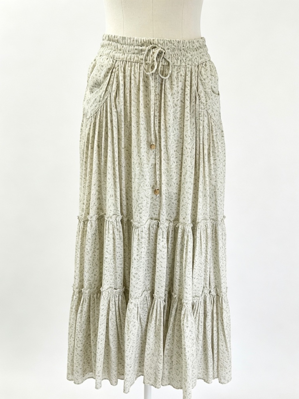 Free People Vintage Tiered Maxi Skirt size s